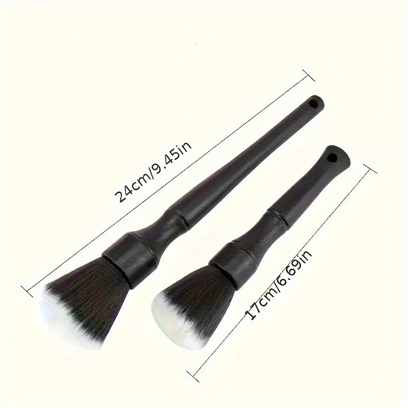 2pcs Soft Bristle Cleaning Brush Dusting Brush, Car Interior Cleaning Tool, Auto Detail Brush Car Dash Duster Brush