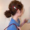 Ingwer Zucker Weißdornblüte Haarspange - Seitenclip für Damen mit süßer Einzelzopf-Frisuren-Accessoire zur Haardekoration