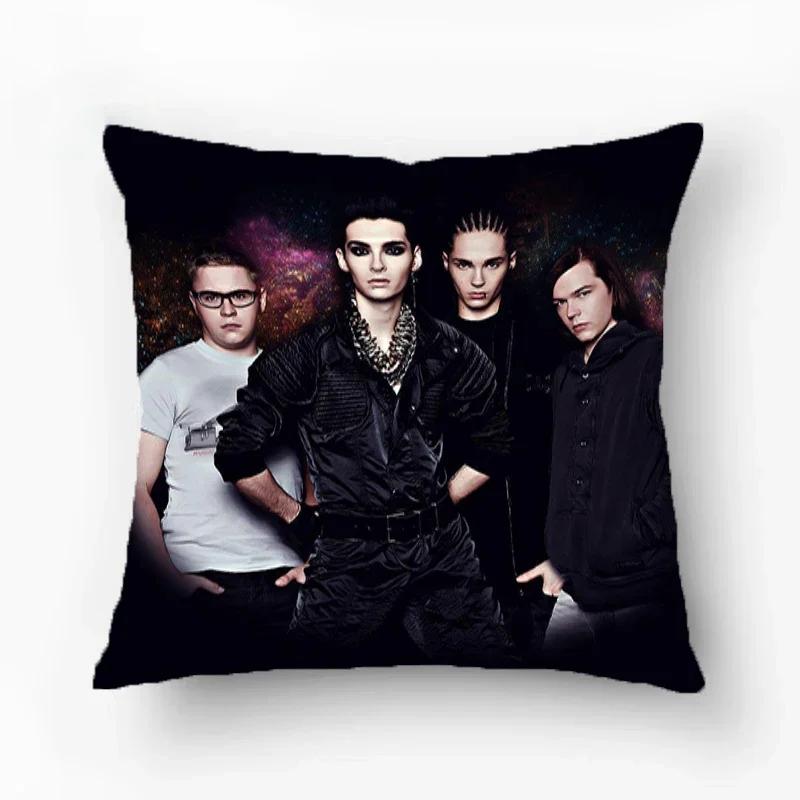 Tokio Hotel Kissenbezüge Dekorative Sofakissen Quadratischer Kissenbezug 45*45 Möbel Doppelseitiger Druck Kissenbezug Kissen