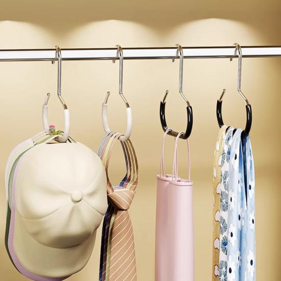 Hut-Organizer für Baseballkappen Edelstahl-Hutständer für Schrank Baseballkappen-Aufhänger Halter für Kappen Gürtel Krawatte Geldbörse