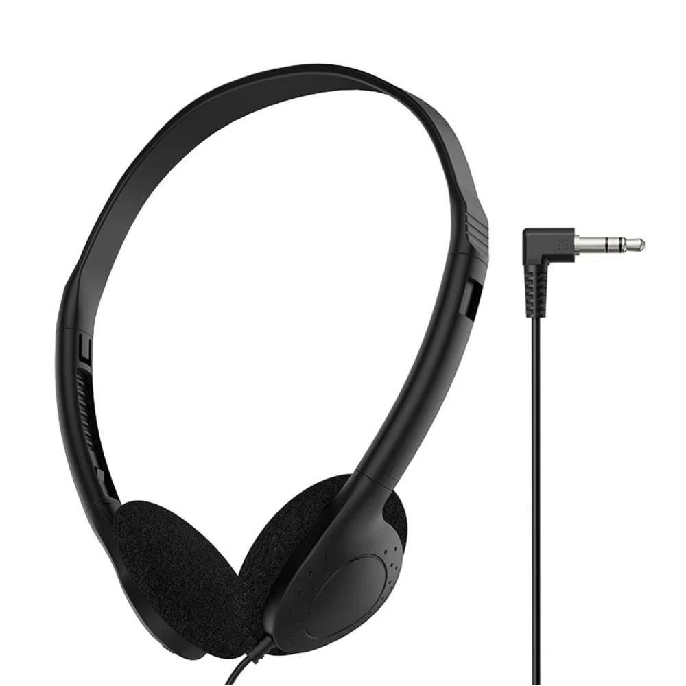 Wired Headworn Wired Headset 3.5MM Wired Headworn Earphones Cellular Wired Headset  Students