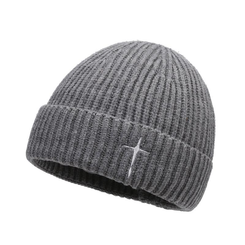 Men's Woolen Beanie for Large Heads - Thick, Warm, Breathable, Sweat-Proof, Ideal for Autumn & Winter