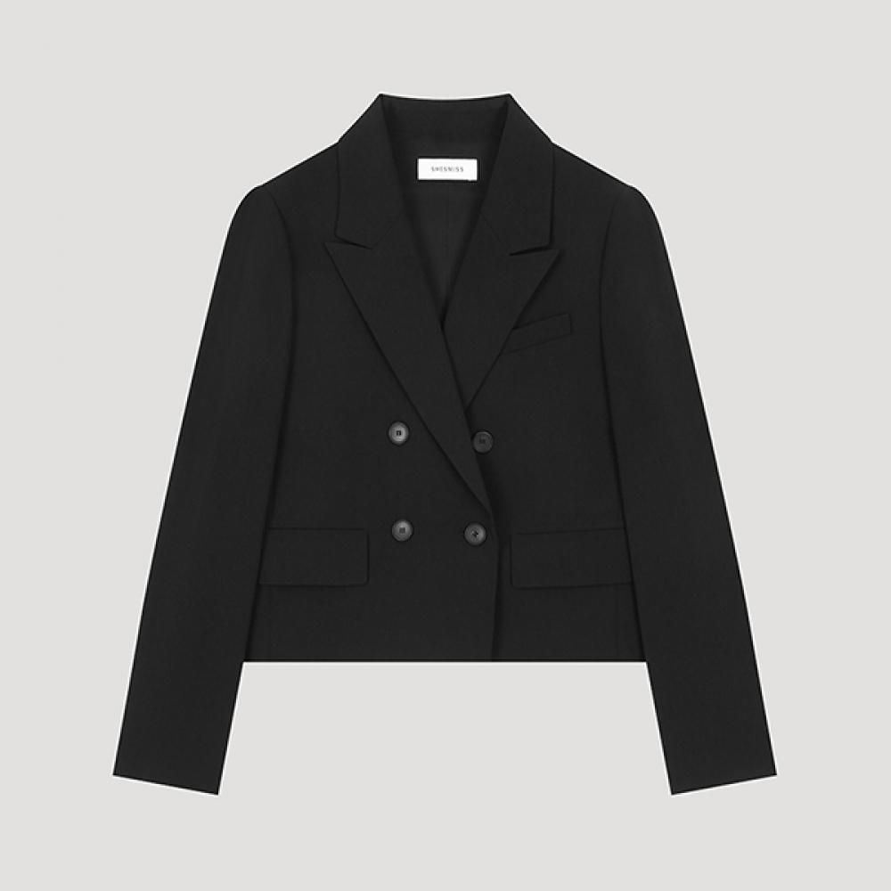 

She S miSS Укороченный пиджак с двумя пуговицами SwSjko31010 Bk blacks/55