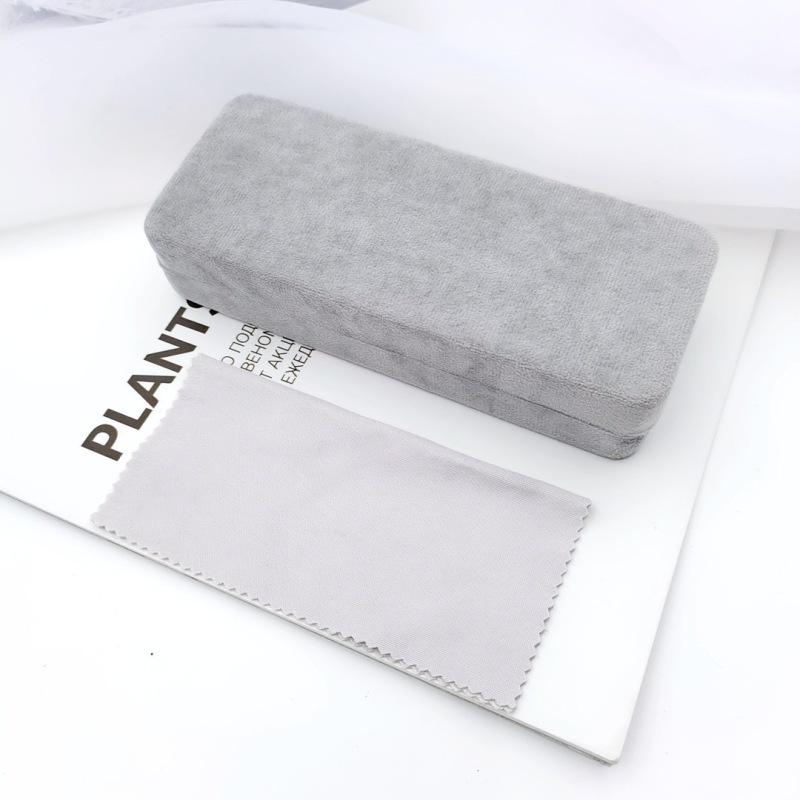 Fashion Glasses Case Premium Flocking Hard Shell Flocking Stress Resistant Men Women Sunglasses Eyewear Cases Cover Protective