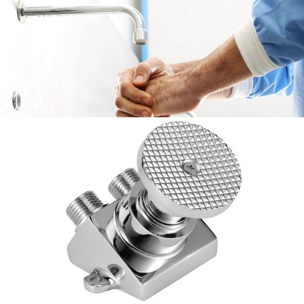 Brass Construction Foot Pedal Valve Water Saving Tap Pedal Bathroom Faucet  Bathroom Basin