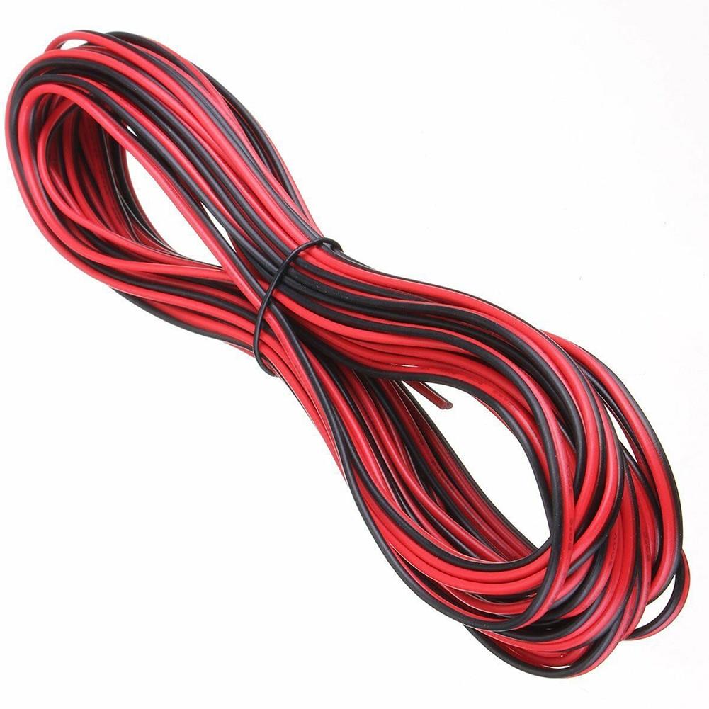 Red Extension Cable Speaker Cord Wire 22AWG 2pin 5050
