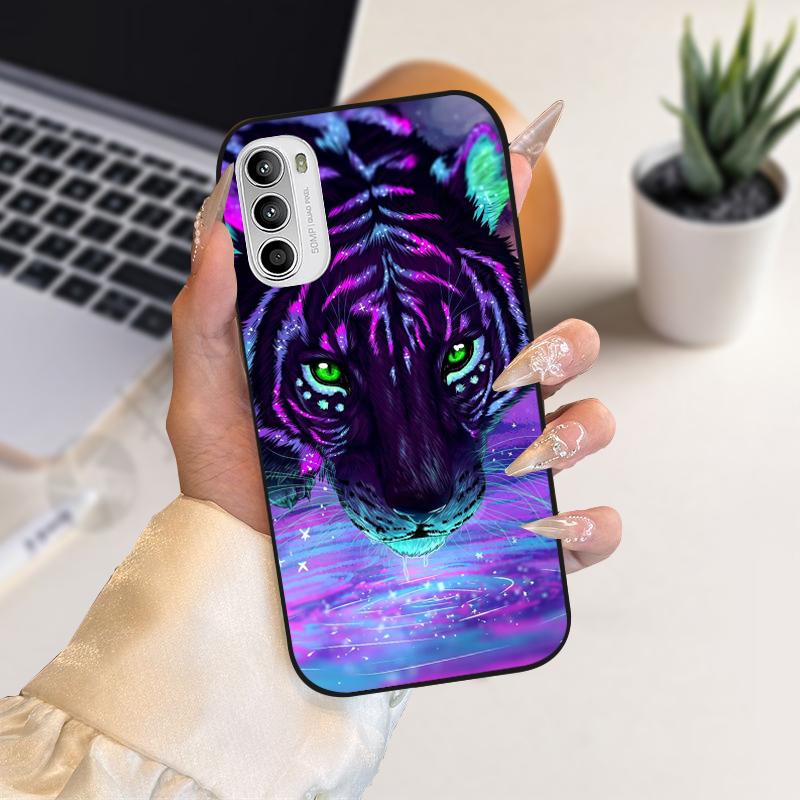 Cartoon Animal Cases For Motorola G52 4G Bumper Cover On Moto G82 G71s 5G Soft Silicon Phone Case For Motorola G 82 Coque Fundas