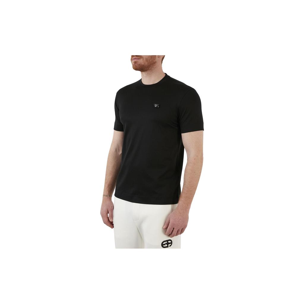 Emporio Armani Solid Color Slim Fit Crew Neck T-Shirt Men tops Black 3L1TEW-1JUVZ-0999