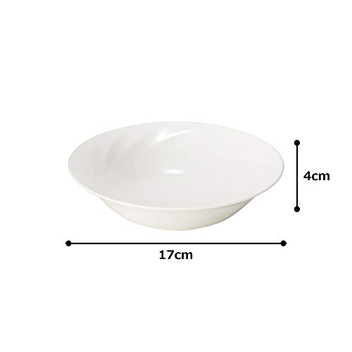 NARUMI Sense Relief Bowl, White, 17cm, Microwave and Dishwasher Safe, 51800-3600