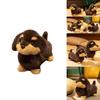 Cute Animal Plush Doll With Short Pile Fabric For Girls Sleep Pillow And Decor