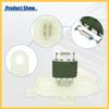 Blower Motor Resistor Replacement Fit for Ford Transit - Pack of 1 White Silver Tone Green Auto Replacement Parts