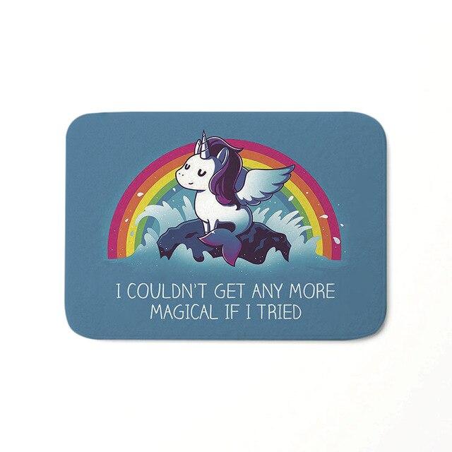 Magic Unicorn Non-slip Door Floor Bath Mat Entrance Doormat Welcome Rug Carpet Magic Unicorn Non-slip Door Floor Bath Mat Entrance Doormat Welcome Rug Carpet