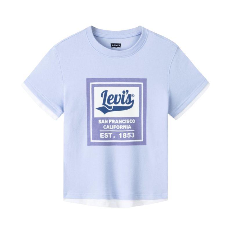 Детская футболка с коротким рукавом Levis Classic с винтажным принтом LV2422148GS-001 S