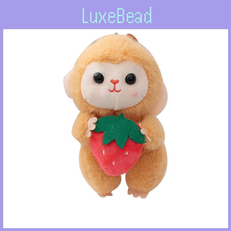 Monkey Kids Plush And Fruit Combo Toy For Backpack Hanging And Play Creative