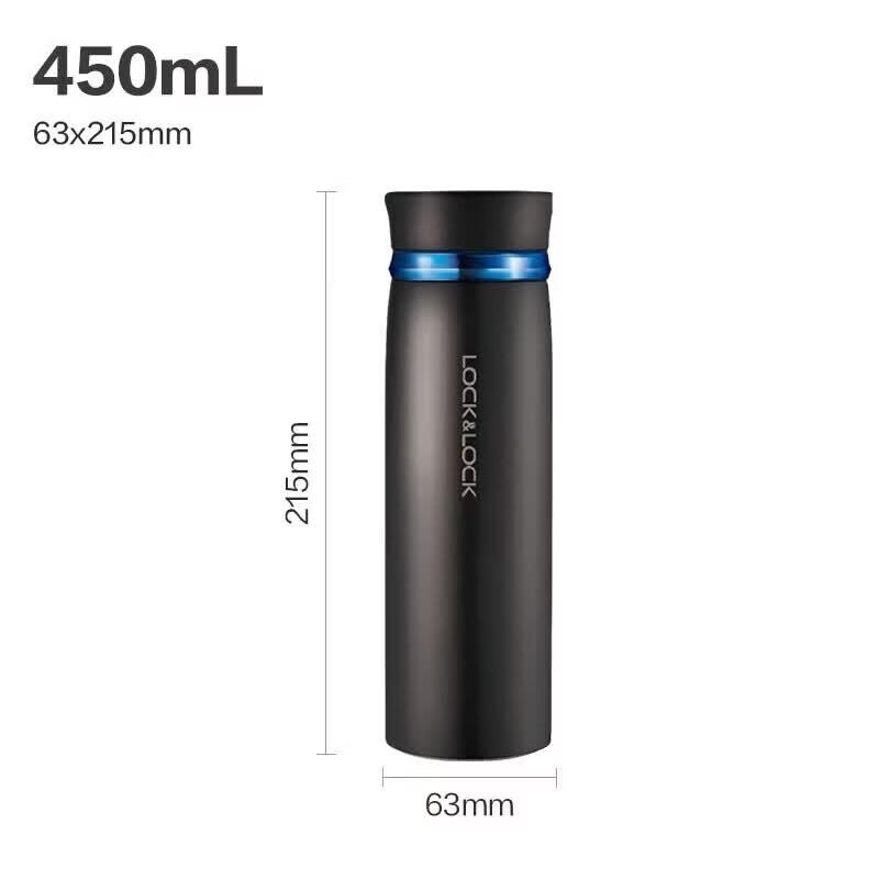 LOCKLOCK Fit Lightweight Thermos Mug черный синий 450 мл lhc4131bkb