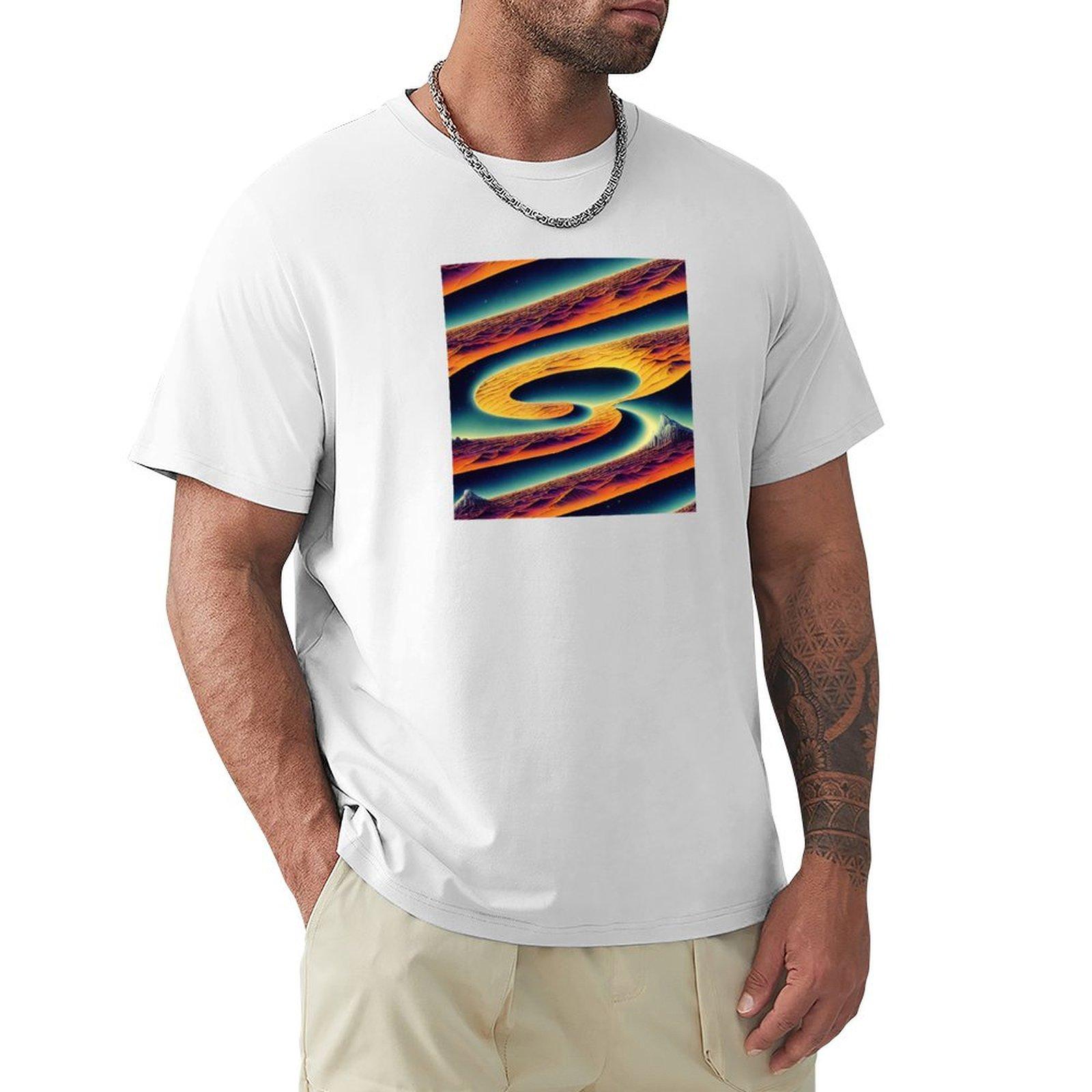 The Multiverse Sand Desert Pattern TShirt graphic t shirts vintage anime shirt baggy shirts plain t shirts men S