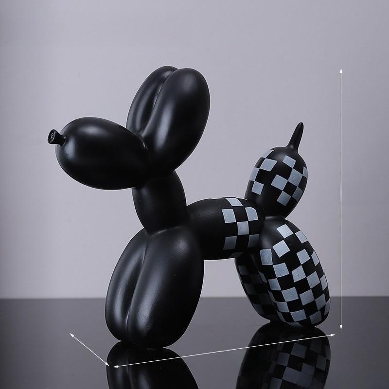 Contemporary Balloon Dog Resin Statue For Living Room Bar Decorations Table
