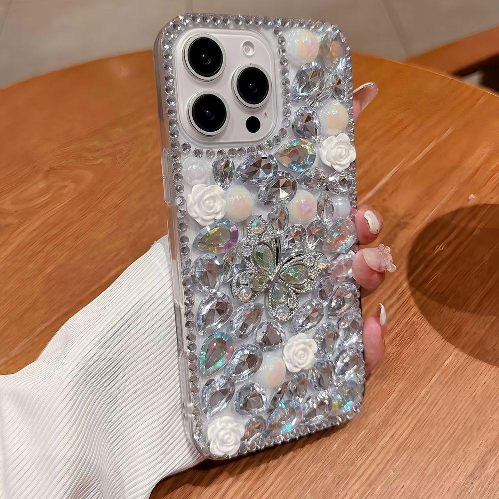 Glitter Bling Crystal Rhinestone Butterfly Phone Case For XiaoMi 15 Ultra 14 Pro 14T 14A Plus 13 Lite 13T 12 12T 12S 12X 5G Cover Gift girl
