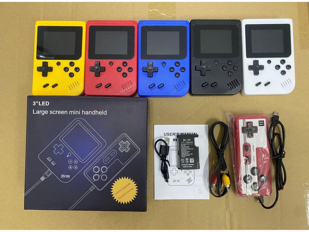 Klassische Retro-Handheld-Spielekonsole: 400-in-1 mit Einzel- und Doppelspielermodi