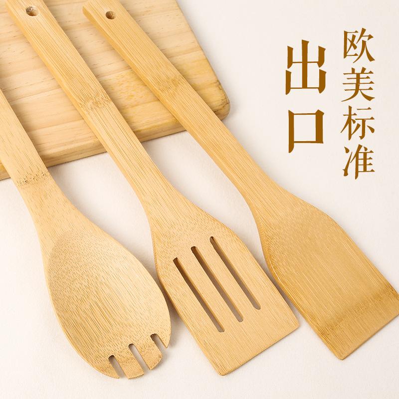 6pcs Kitchen Utensils Set Non-Stick Cookware For Kitchen Wooden Handle Soup Spoon Spatula Rice Spoon Shovel Kitchen Sets