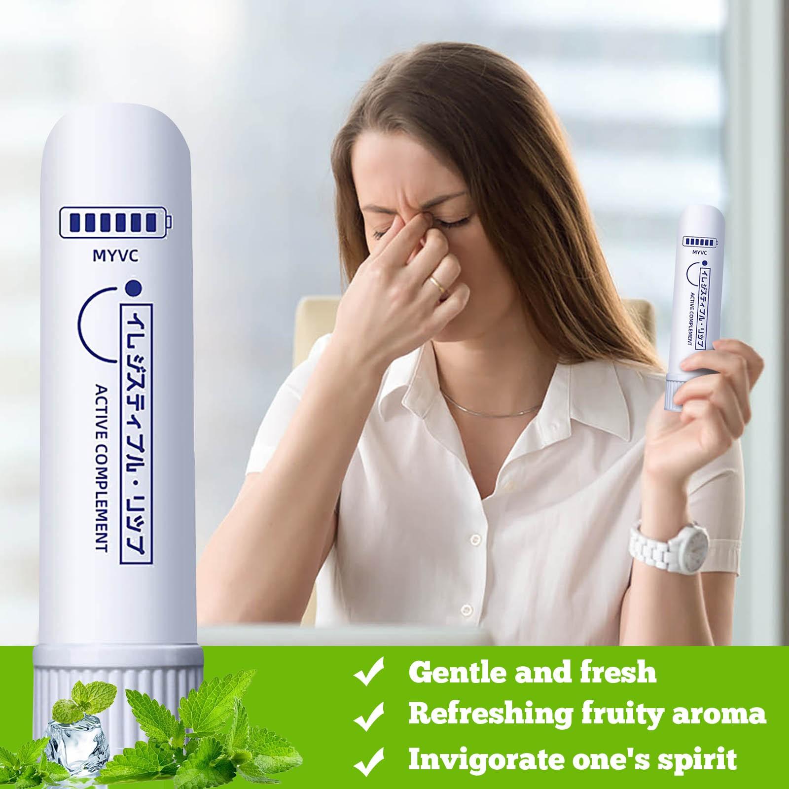 

Отрезвляющий стик, освежающий энергетический стик, мятное масло, стик для носа, против сонливости, 1,5 мл белый