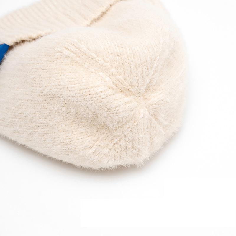 Winter Ski Wool Hat Women Men Ear Protection Hat Warm Knitted Hat