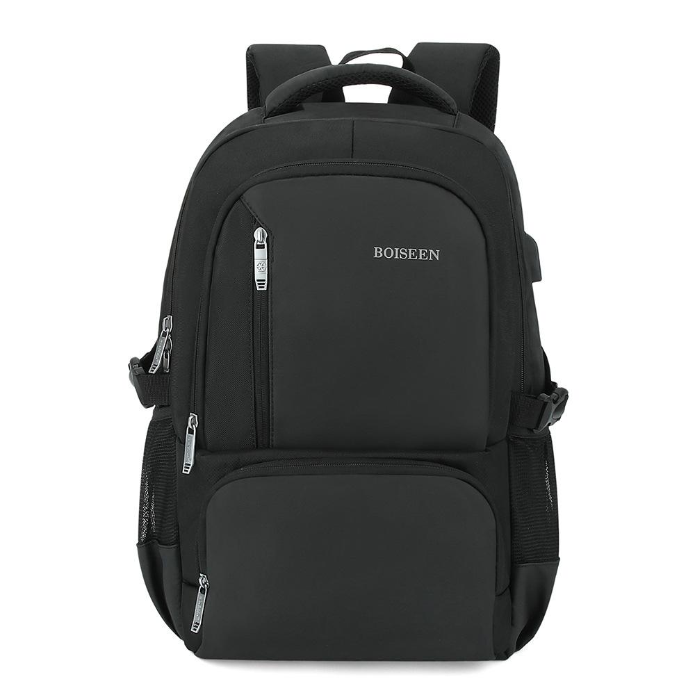 Herren Großraum Schultertasche Business Laptop Rucksack Lässig Student Schwarz Doppelschulter Reisetasche
