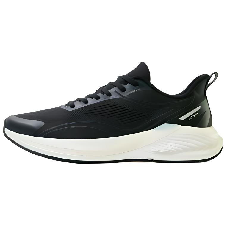 New Anta Hydrogen Run 6th Generation Cushioning, Wear Resistant Low Top Running Shoes Men's Black White 112425540-6