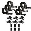 Kit di fissaggio per avvolgitore coperture solari 6 Pezzi Cinghie per coperture solari 6 Velcro 6 Clip Cinghie per coperture solari per piscine interrate