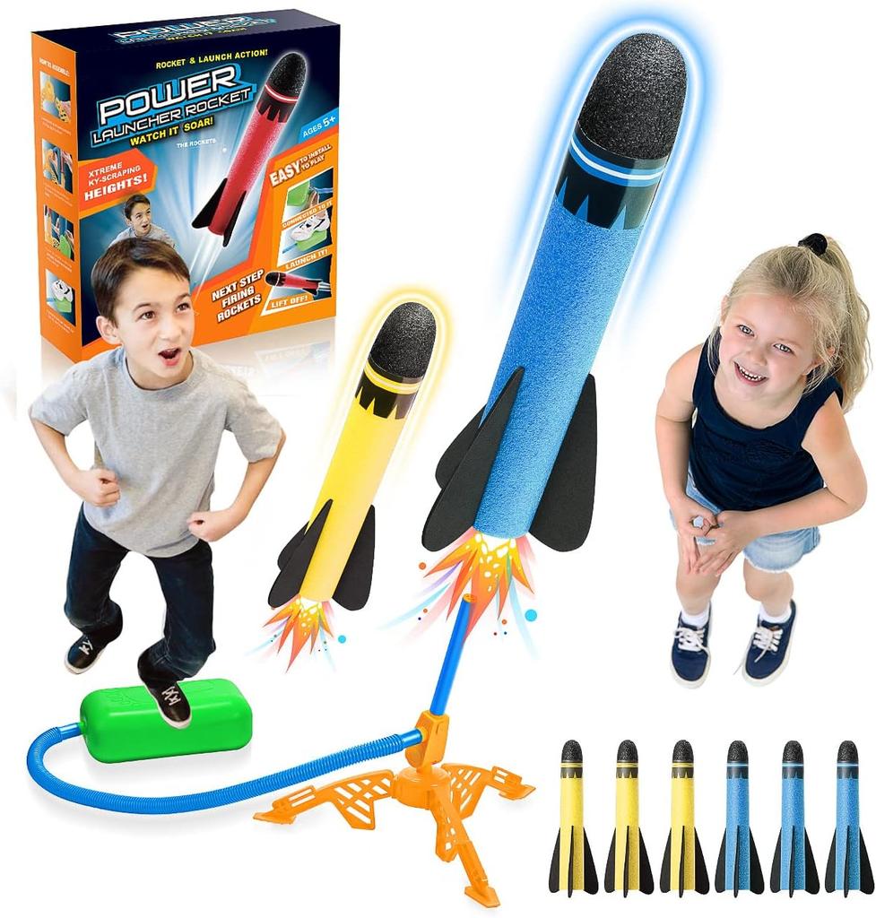 Let's Arezooo Rocket Toy from 3-12 Years, Boys, Girls, Outdoor Toy, 3/4/5/6/7/89/10 Years, Garden Toy, 4-12 Years