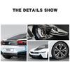 1/32 BMW I8 New Energy Car Alloy Sports Car Model Diecast Simulation Metal Racing Vehicles Car Model Sound Light Childrens Toys Gift
