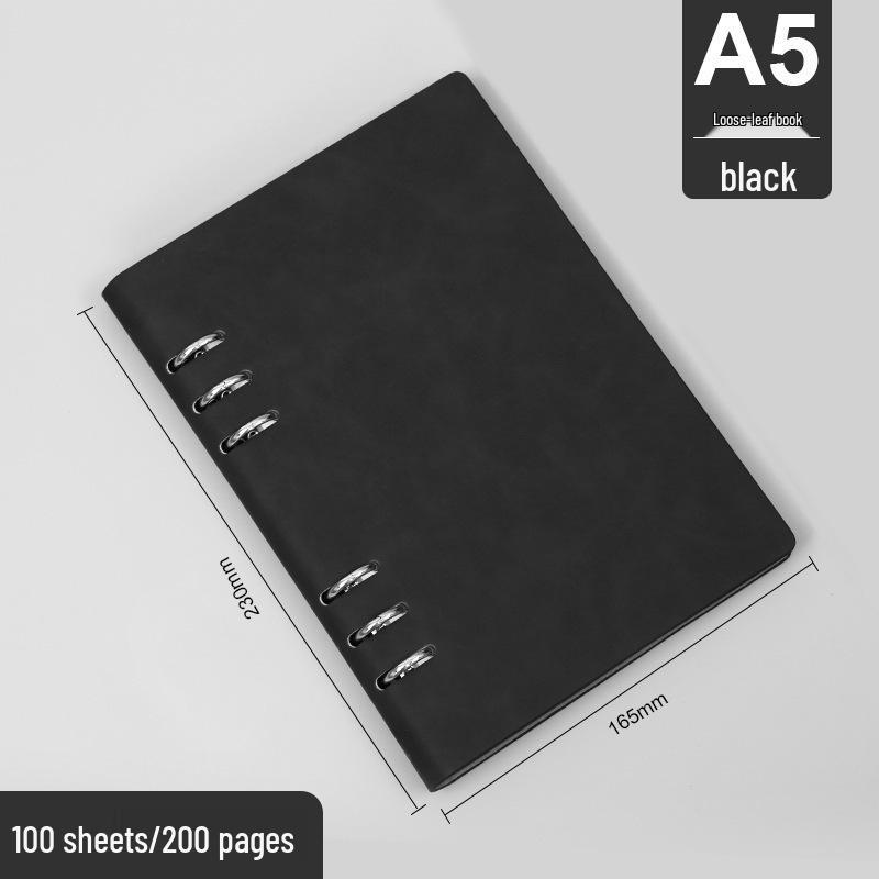 A5/B5 Loose-leaf Notepad: Business Meeting Notebook with Detachable Pages and Custom Logo Printing