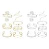 7-teilige elegante goldene Armreif-Armbänder für Damen Feiertagsgeschenke Accessoires für Partys Abschlussbälle und besondere Anlässe