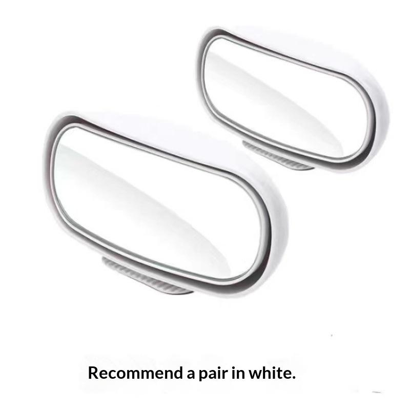 Universal 360° Adjustable Wide Angle Convex Rear Side Spot Mirror Spot Elimination for Car Truck SUV белый