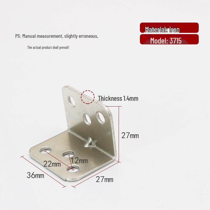 Edelstahl L-förmiger Winkel 90° für Regalstütze