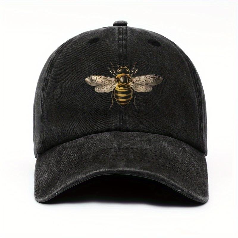 Eine einfache Baseballkappe mit Bienenmuster, Reise-Sonnenschutz, vielseitiger Stil für Männer und Frauen