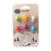 Hot Air Balloon Refrigerator Magnet Set of 6 ABS Resin Decorative Magnetic Stickers Message Board Feature Fridge Metal Surface
