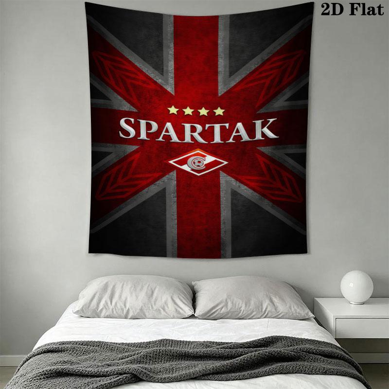 Spartak Moscow Brave Wall Hanging Printed Fabric Blanket Decorative Tapestries for Bedroom Living Room Home Decor