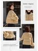 Women's Winter 2025 Jacquard Fox Fur Down Jacket - Short, Round Neck, White Duck Down, New Chinese Style Mother's Coat