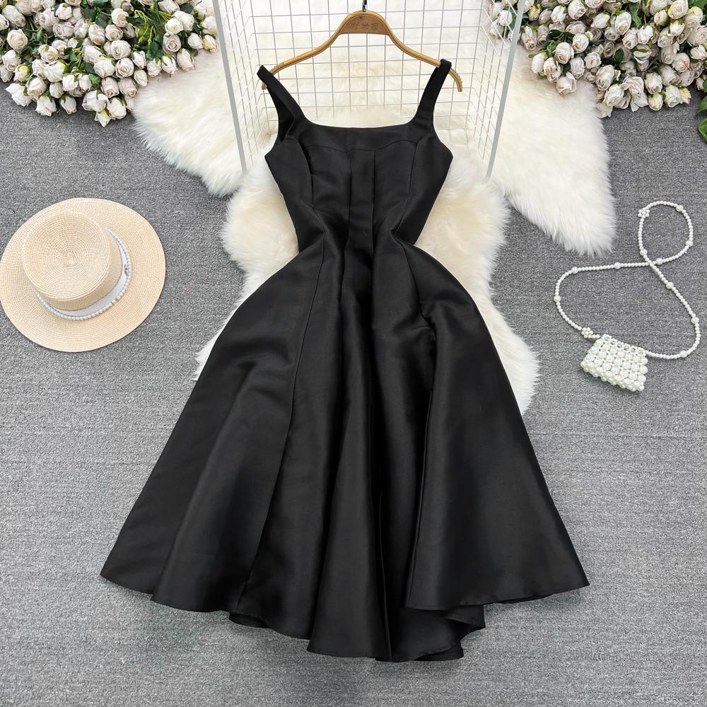 YYFS Women's Fashion Summer Spring Summer Spring Sleeveless Suspenders High Waist Casual Dresses
