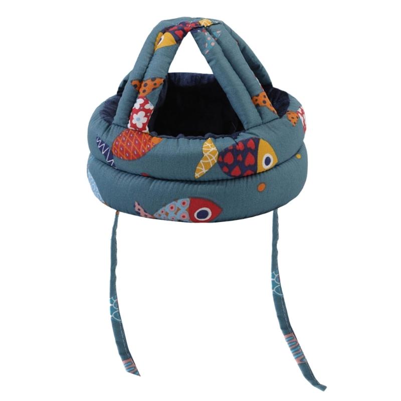 Cute Baby Safety Cap Toddler Walking Safety Hat Baby Anti-Impact Helmet Cotton Cap Protects Babies from Accidental Fall