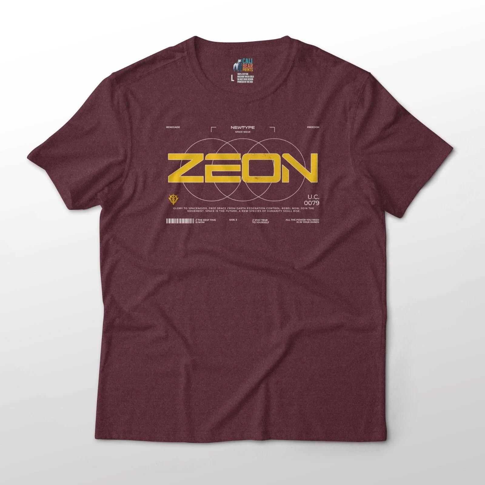 

Аниме Mobile Suit Gundam Стиль уличной одежды Zeon Принт Графическая футболка L