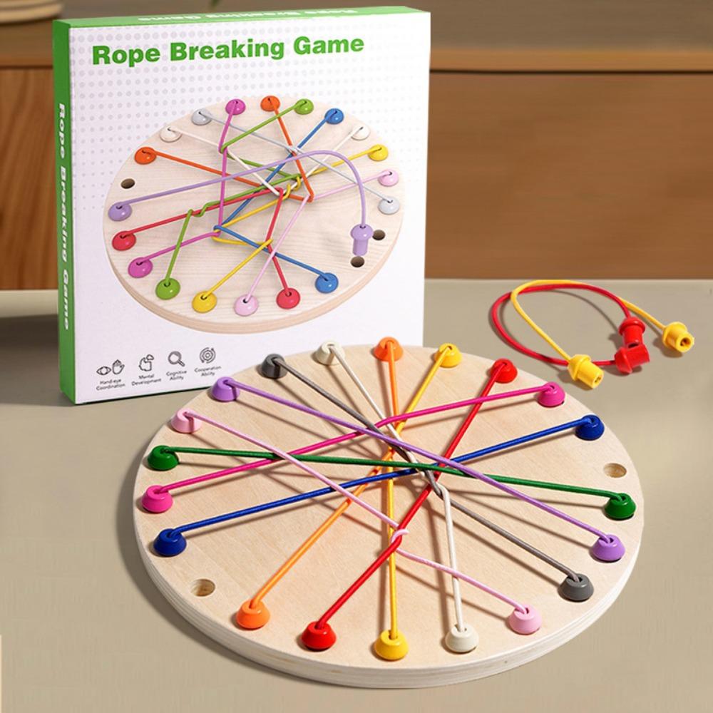 Twisted Connected Line Rope Untangling Toy Logical Thinking Board Rope Puzzle Game  Children Toys