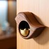 Copper Wood Decorative Doorbell Iron Door Refrigerator Doorbell Aesthetics Room Pendant Reminder Bell Dopamine Wind Chimes