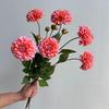 Artificial Moisturizing 2Head Dahlia Real Touch Flowers Bridal Bouquet Wedding Decoration Party Floral Home Decor Dahlia