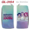 Portafoglio Lungo con Zip KPop Demon Hunters in Pelle PU Portamonete Cartone Animato per Donna Porta Carte Multipli Rosa