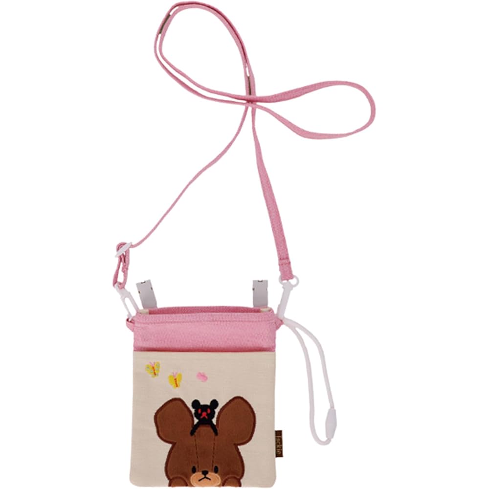 Marushin Shoulder Pouch Kumano Gakko Hyokkori Jackie 3-in-1 Cosmetic Bag 4335023600