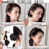 Synthetic Braided Ponytail Hair Extension with Rubber Band Natural Hair Pieces Braids Wig for Women Daily Wear Hair Accessories