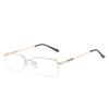 Semi Rimless Square Myopia Glasses 0 To 6 0 With Anti Blue Rays Prescription Spectacles For Women Men