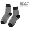 Men Thickened Wool Socks Color-Block Winter Ribbed Terry Socks Breathable Warm Casual Crew Socks for Daily Errands Workout Outdoor Sports